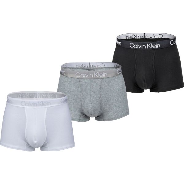 Calvin Klein TRUNK 3PK Šedá XXL - Pánské boxerky Calvin Klein