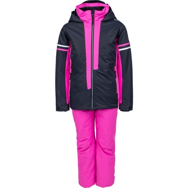 CMP KID G SET JACKET PANT Černá 164 - Dívčí lyžařský komplet CMP