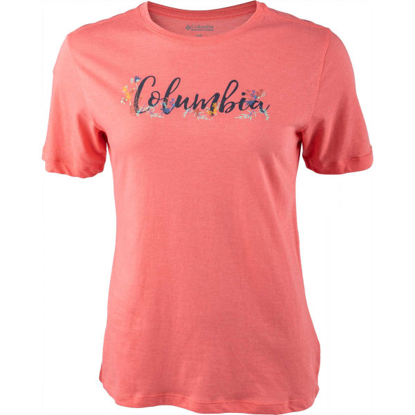 Columbia BLUEBIRD DAY RELAXED CREW NECK Růžová S - Dámské tričko Columbia