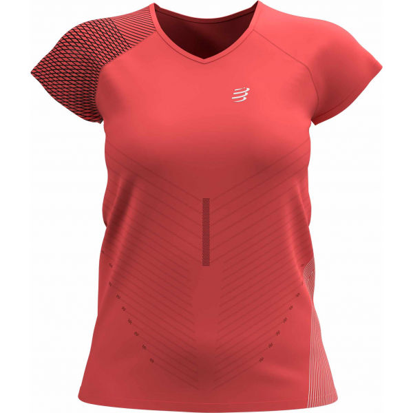 Compressport PERFORMANCE SS TSHIRT W Růžová M - Dámské běžecké triko Compressport