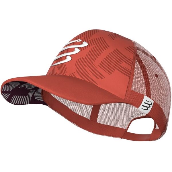 Compressport TRUCKER Červená UNI - Stylová kšiltovka Compressport