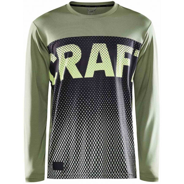 Craft CORE OFFROAD XT Tmavě zelená L - Pánský cyklistický dres Craft