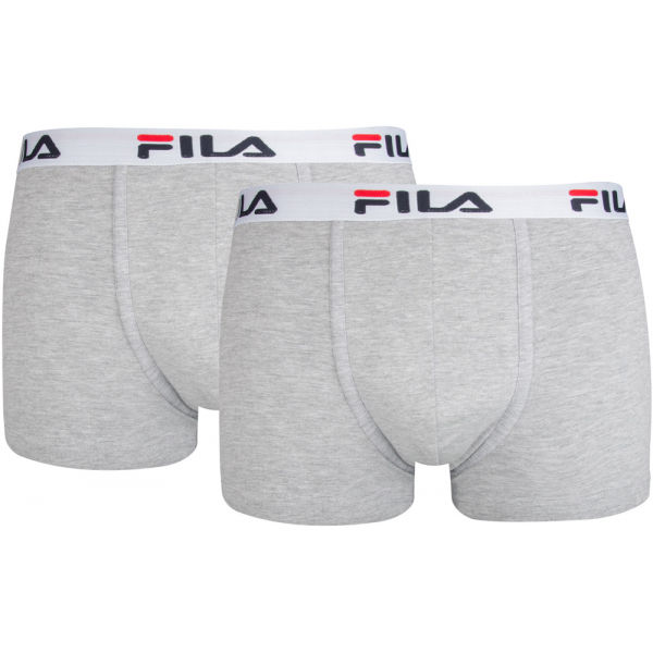 Fila MAN BOXERS 2 PACK Šedá M - Pánské boxerky Fila