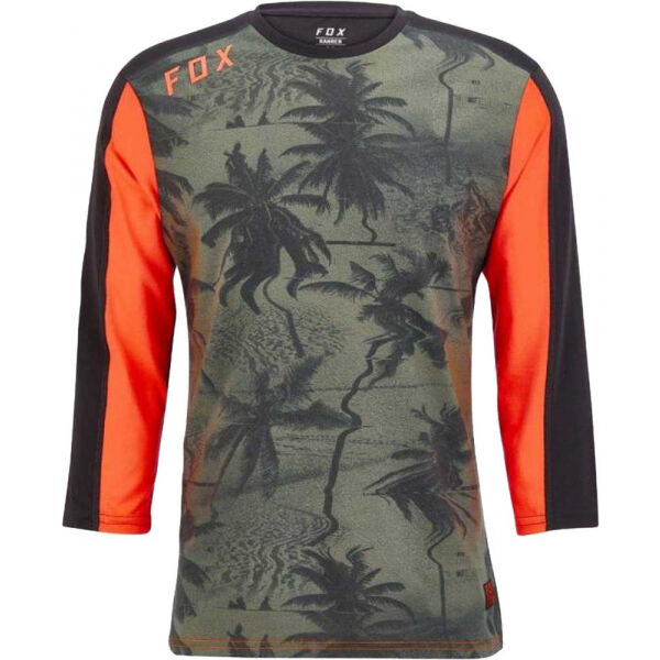 Fox RANGER DR 3/4 Černá L - Pánský cyklistický dres Fox