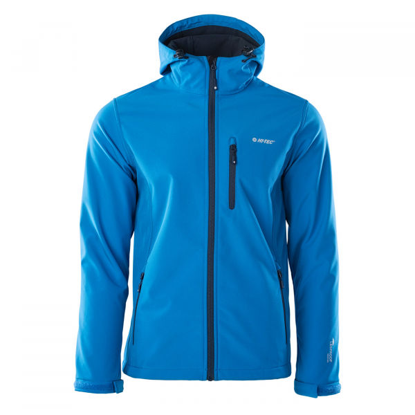 Hi-Tec CAEN II Modrá XXL - Pánská softshellová bunda Hi-Tec