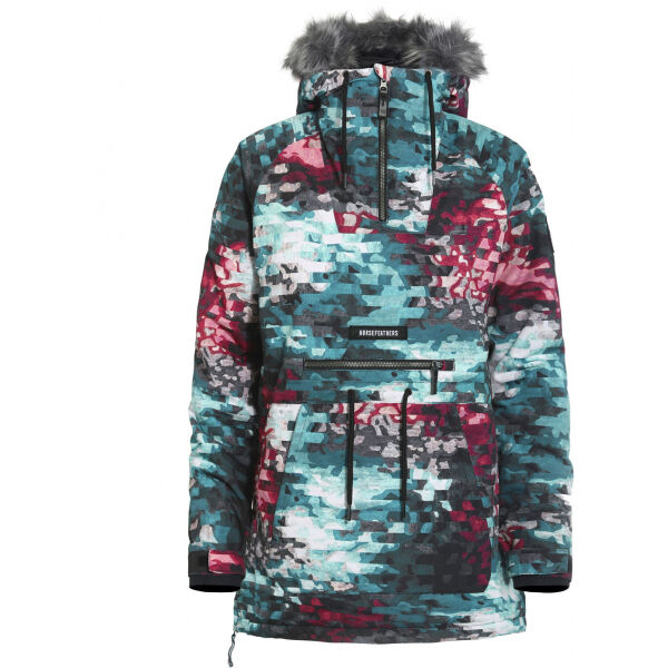 Horsefeathers DERIN JACKET Tyrkysová S - Dámská lyžařská/snowboardová bunda Horsefeathers