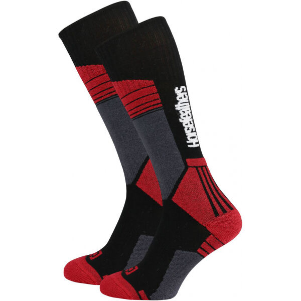 Horsefeathers RORY THERMOLITE SOCKS Černá 11/13 - Pánské snowboardové ponožky Horsefeathers