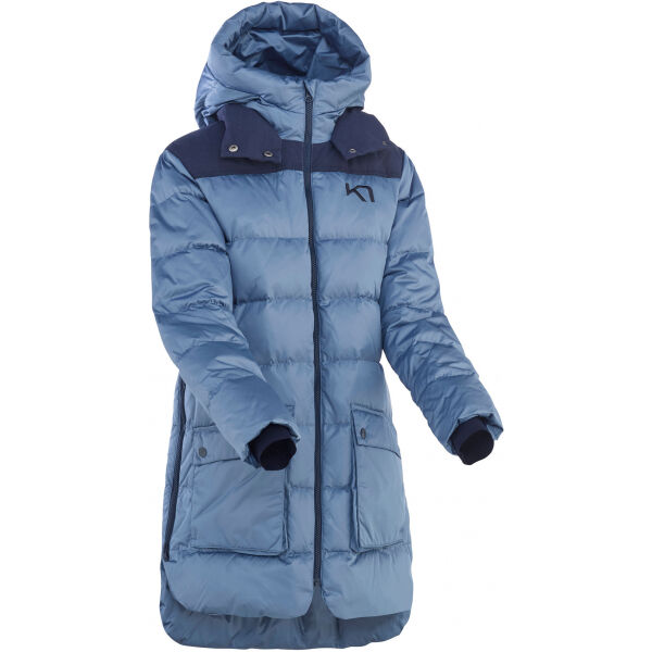 KARI TRAA RONG PARKA Modrá S - Dámská péřová parka KARI TRAA