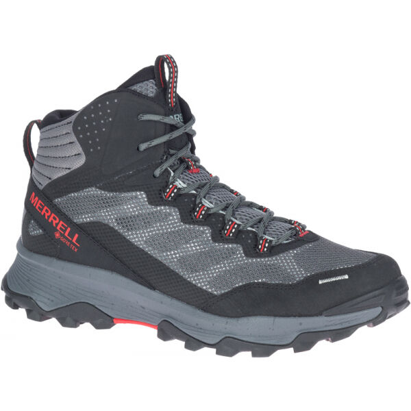 Merrell SPEED STRIKE MID GTX Šedá 10 - Pánské outdoorové boty Merrell