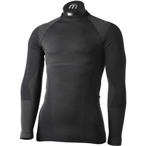 Mico L/SLVS R/NECK SHIRT WARM CONTROL Černá 4 - Pánské termo triko Mico