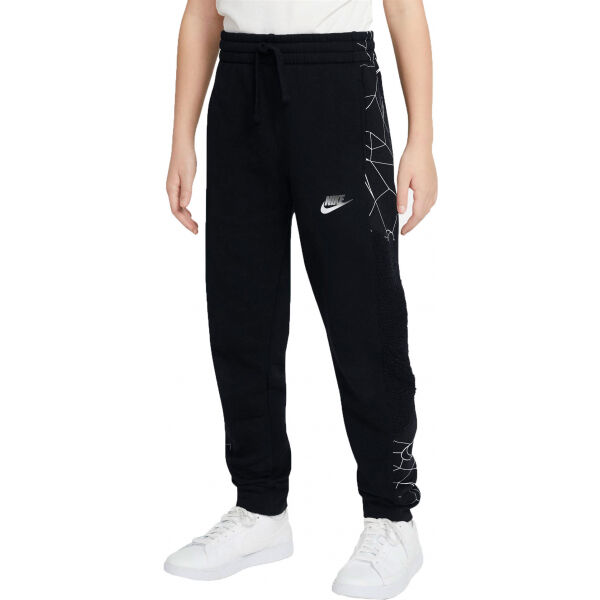 Nike NSW PANT CLUB AOP B Černá S - Chlapecké tepláky Nike