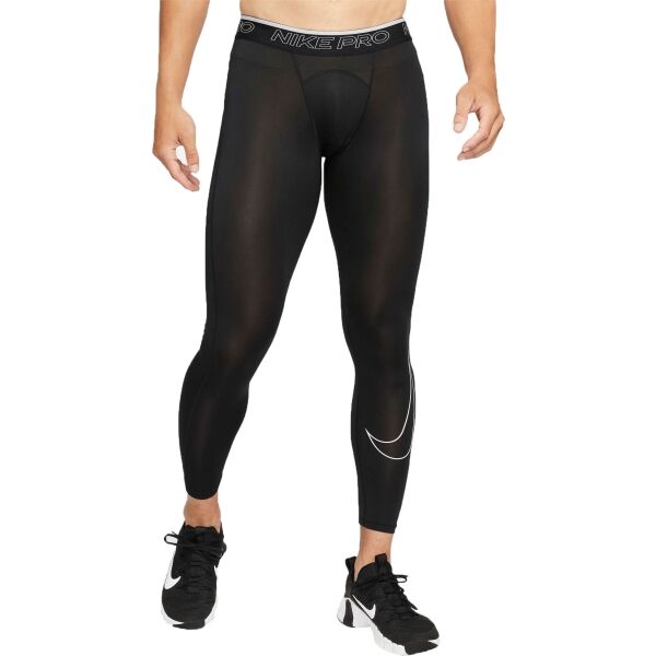 Nike NP DF TIGHT M Černá L - Pánské termo legíny Nike