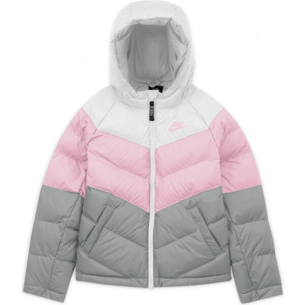 Nike NSW SYNTHETIC FILL JACKET U Šedá S - Dětská hřejivá bunda Nike