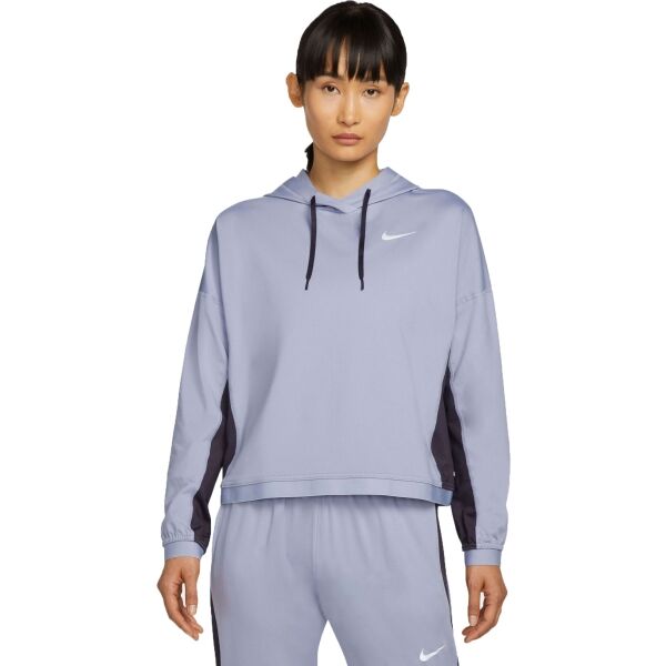 Nike TF PACER HOODIE W Světle modrá XS - Dámská běžecká mikina Nike