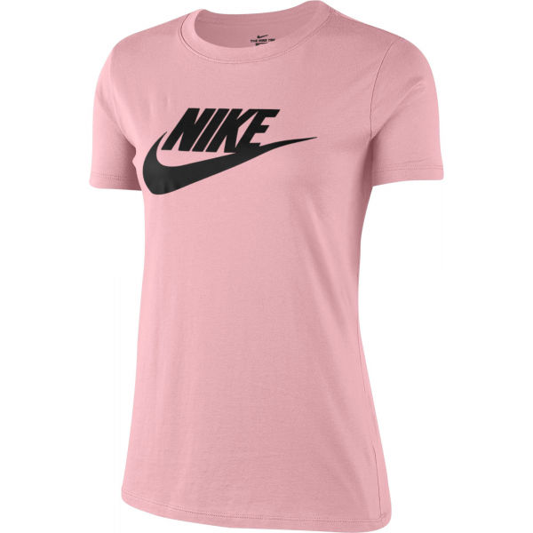 Nike NSW TEE ESSNTL ICON FUTURA Růžová XS - Dámské tričko Nike