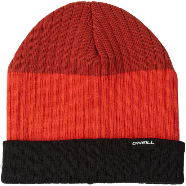 O'Neill BLOCKSTRIPE BEANIE Červená UNI - Pánská zimní čepice O'Neill