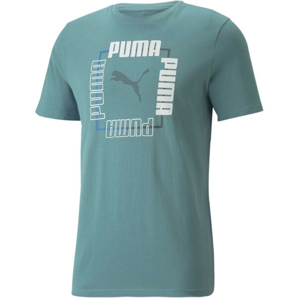 Puma BOX TEE Zelená M - Pánské triko Puma