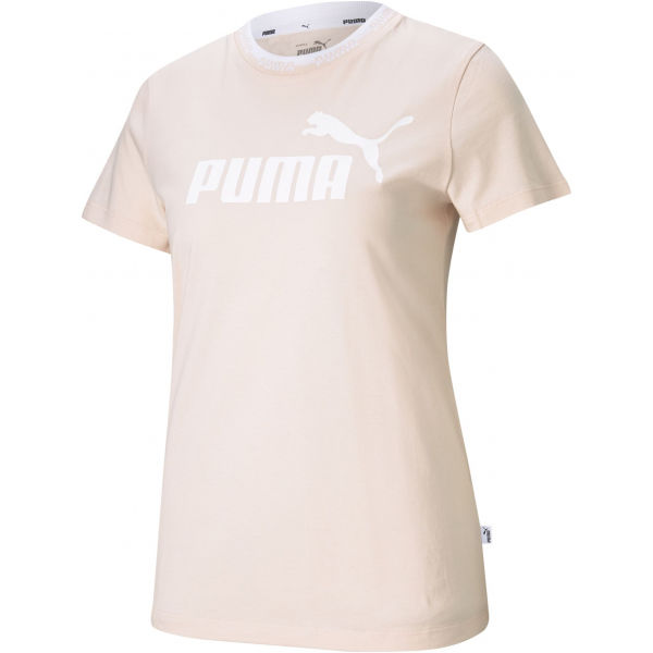 Puma AMPLIFIED GRAPHIC TEE Růžová L - Dámské triko Puma
