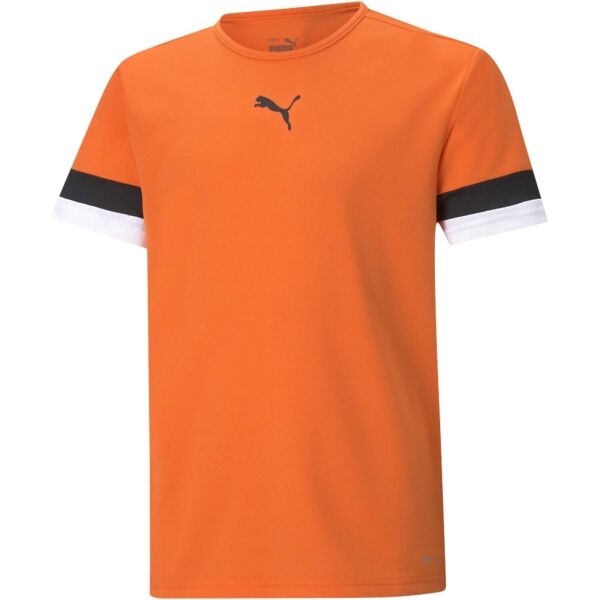 Puma TEAMRISE JERSEY JR Oranžová 140 - Dětské fotbalové triko Puma