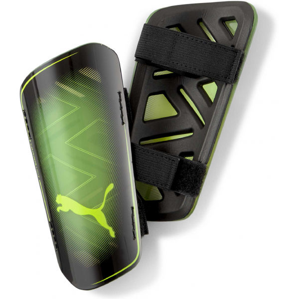 Puma ULTRA LIGHT STRAP Světle zelená XL - Pánské fotbalové chrániče Puma