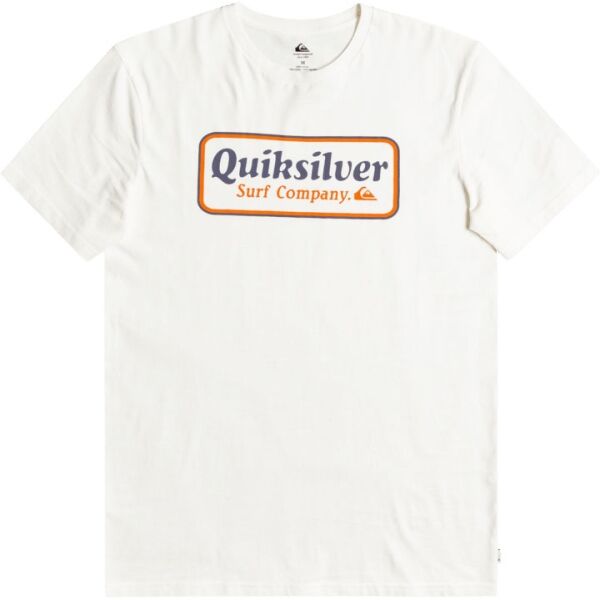 Quiksilver BORDER M TEES Bílá 2XL - Pánské triko Quiksilver