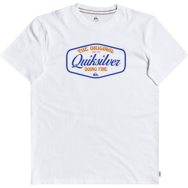 Quiksilver CUT TO NOW SS Bílá 2XL - Pánské triko Quiksilver