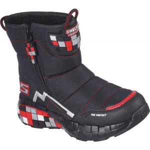 Skechers MEGA-CRAFT Čern&aacute; 32 - Chlapeck&aacute; zateplen&aacute; zimn&iacute; obuv Skechers
