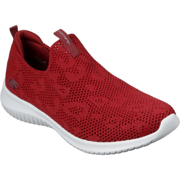 Skechers ULTRA FLEX FAST TALKER Červená 38.5 - Dámské nazouvací boty Skechers