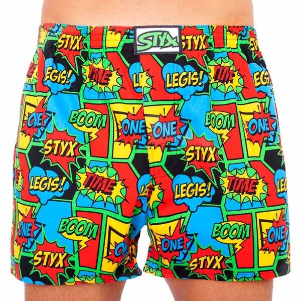 Styx MEN'S BOXERS SHORTS CLASSIC RUBBER Mix L - Pánské trenky Styx