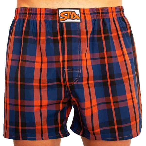 Styx MEN'S BOXERS SHORTS CLASSIC RUBBER Tmavě modrá M - Pánské trenky Styx