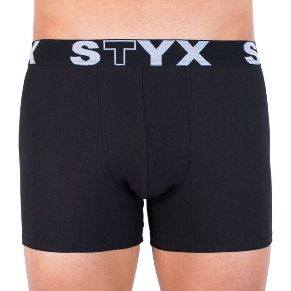 Styx MEN'S BOXERS LONG SPORTS RUBBER Černá XL - Pánské boxerky Styx