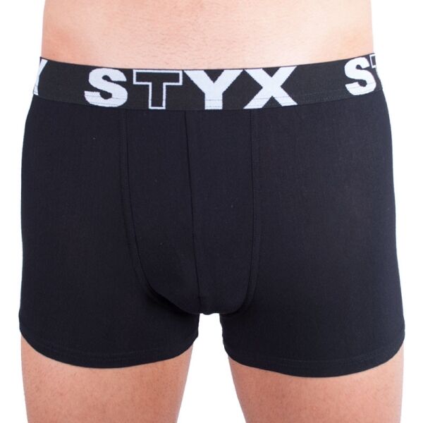 Styx MEN'S BOXERS SPORTS RUBBER Černá M - Pánské boxerky Styx