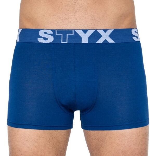 Styx MEN'S BOXERS SPORTS RUBBER Modrá S - Pánské boxerky Styx