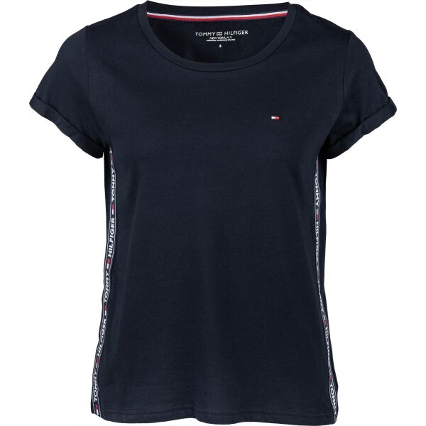 Tommy Hilfiger CN TEE SS Tmavě modrá XS - Dámské tričko Tommy Hilfiger