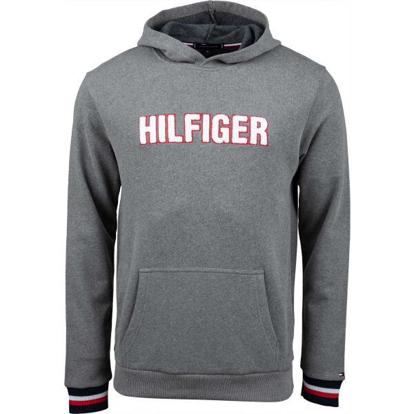 Tommy Hilfiger OH HOODIE LS HWK Šedá S - Pánská mikina Tommy Hilfiger