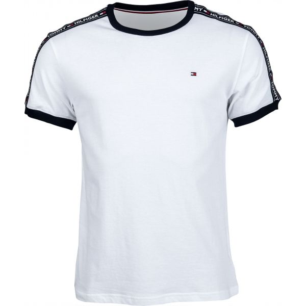 Tommy Hilfiger RN TEE SS Bílá M - Pánské tričko Tommy Hilfiger