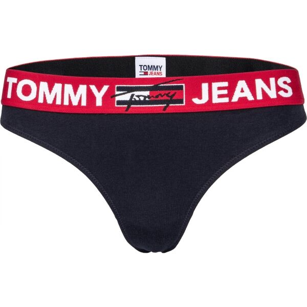 Tommy Hilfiger THONG Tmavě modrá L - Dámská tanga Tommy Hilfiger