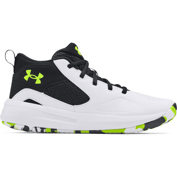 Under Armour GS LOCKDOWN 5 Bílá 5.5 - Dětská basketbalová obuv Under Armour