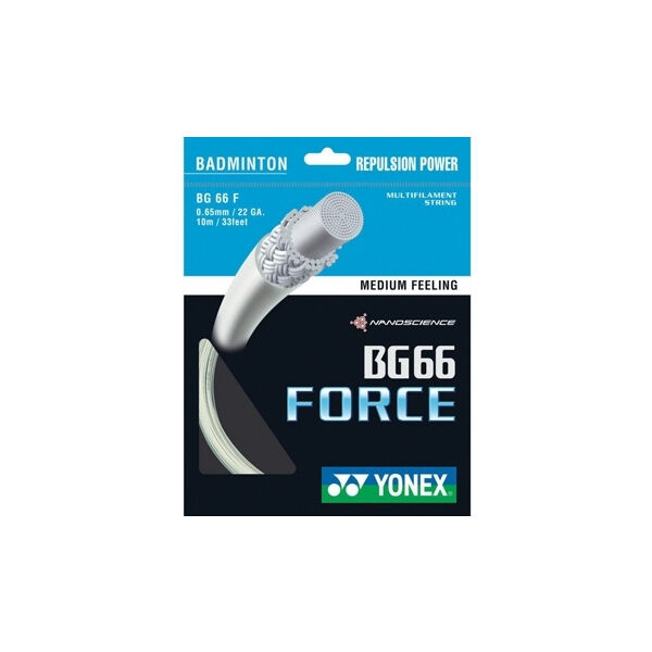 Yonex BG 66 FORCE Bílá  - Badmintonový výplet Yonex