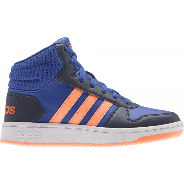 adidas HOOPS MID 2.0 K Modrá 5 - Dětská volnočasová obuv adidas