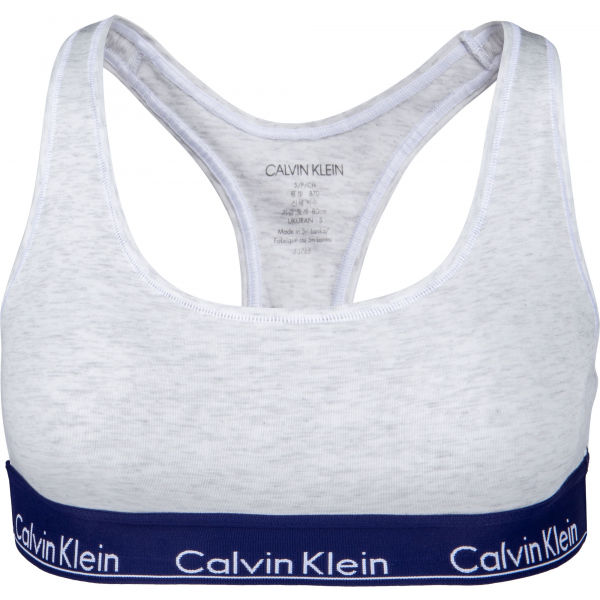 Calvin Klein BRALETTE Šedá M - Dámská podprsenka Calvin Klein