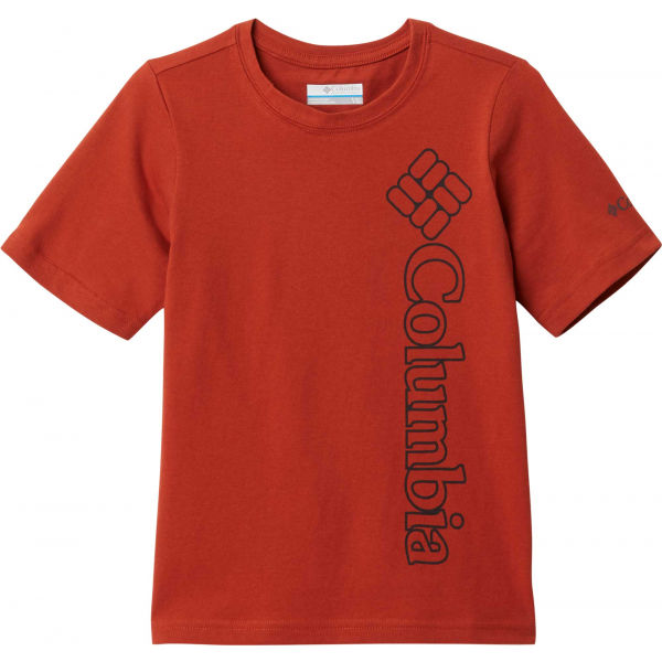 Columbia HAPPY HILLS GRAPHIC SHORT SLEEVE TEE Červená XL - Dětské triko Columbia