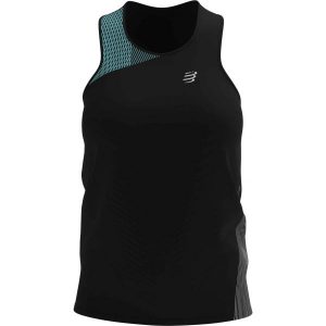 Compressport PERFORMANCE SINGLET W Čern&aacute; M - D&aacute;msk&eacute; běžeck&eacute; t&iacute;lko Compressport