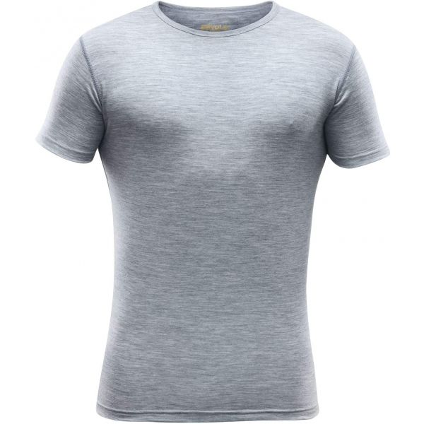 Devold BREEZE T-SHIRT M šedá XXL - Pánské vlněné triko Devold