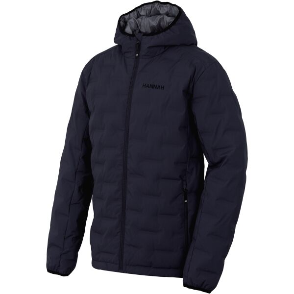 Hannah ZAZU Tmavě šedá S - Pánská péřová bunda Hannah