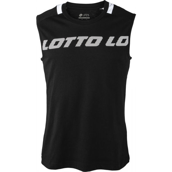 Lotto LOGO V TEE SL JS Černá XXL - Pánské triko bez rukávů Lotto