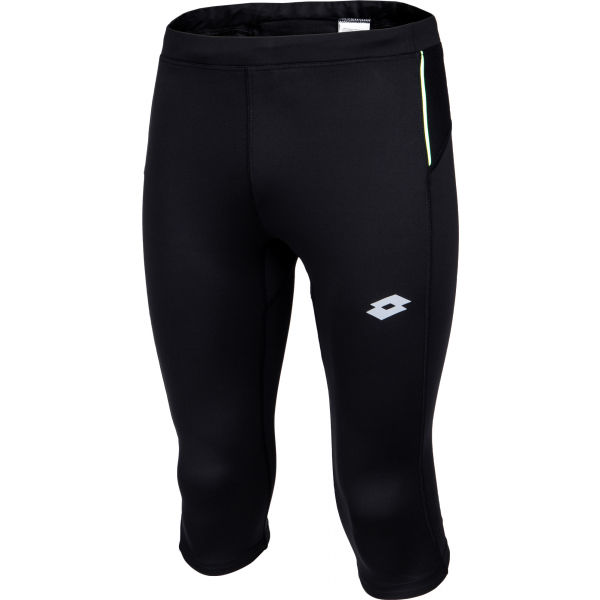 Lotto SPEEDRUN IV LEGGING MID PL Černá 2XL - Pánské tříčtvrteční legíny Lotto