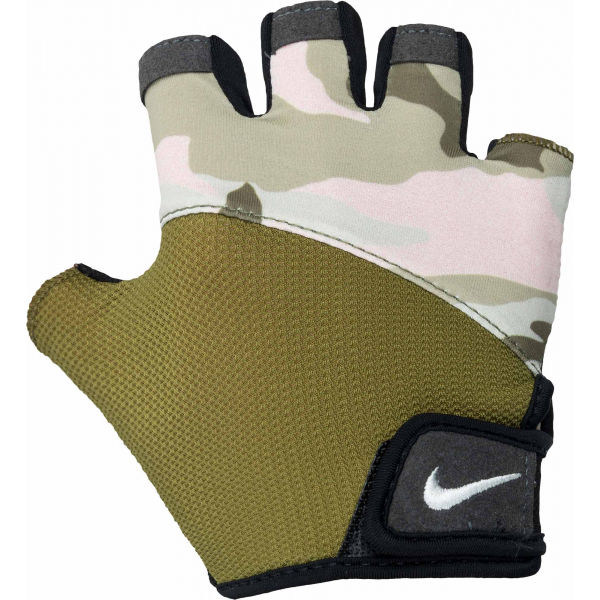 Nike GYM ELEMENTAL FITNESS GLOVES Khaki M - Dámské fitness rukavice Nike
