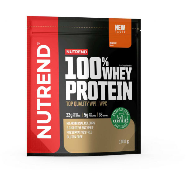 Nutrend 100% WHEY PROTEIN 1000 g POMERANČ   - Protein Nutrend