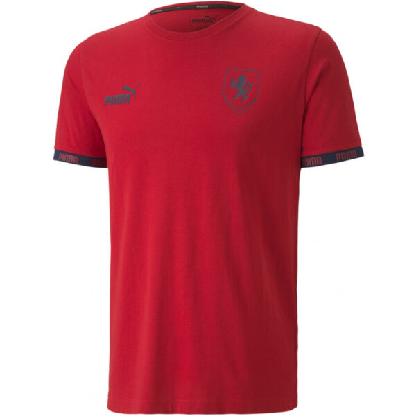 Puma NATIONAL TEAMS LEISUREWEAR Červená S - Pánský dres Puma
